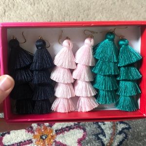 Baublebar Tiered Fringe Earring Set